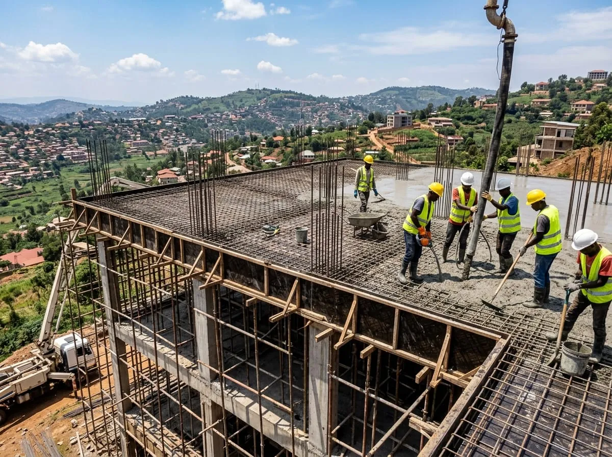 Multi-Storey Slab Casting - Turnkey Construction Project in Rwanda by Haharwa