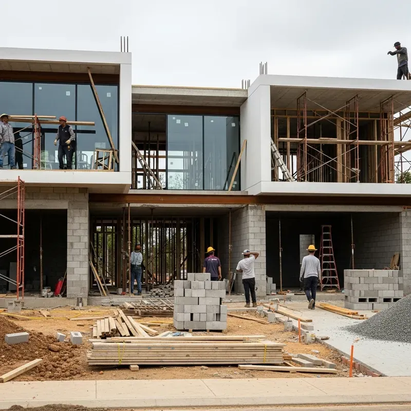 Reinforced Concrete Footing - Turnkey Construction Project in Rwanda by Haharwa